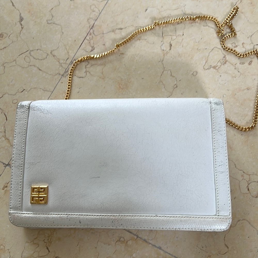 Vintage givenchy  white Purse  great condition